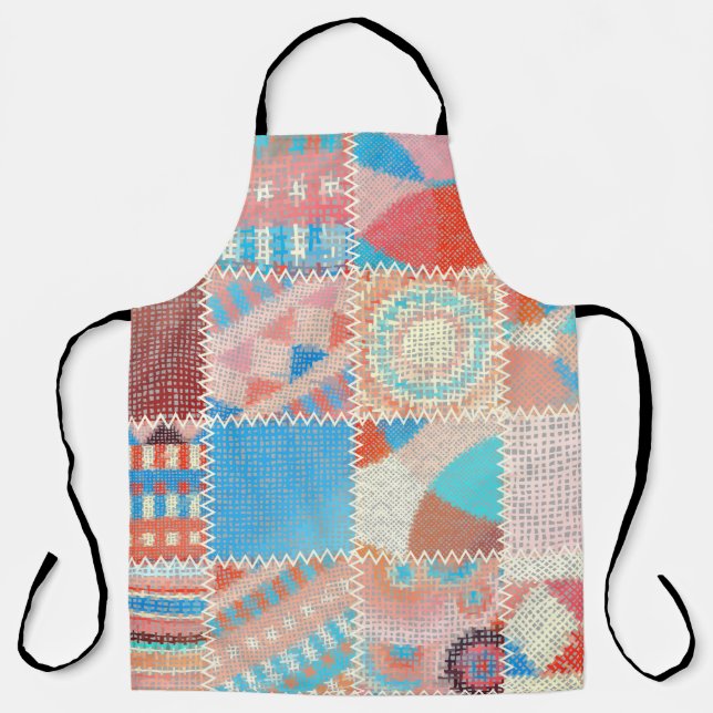 Delantal Seamless pattern. Imitation of a patchwork pattern (Anverso)