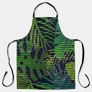 Delantal Seamless tropical pattern with tropical plants. Ha