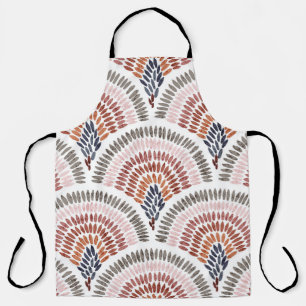 Delantal Seamless wavy pattern. Seigaiha design in polka do