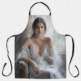 Delantal Seda y luz: retrato de ventana