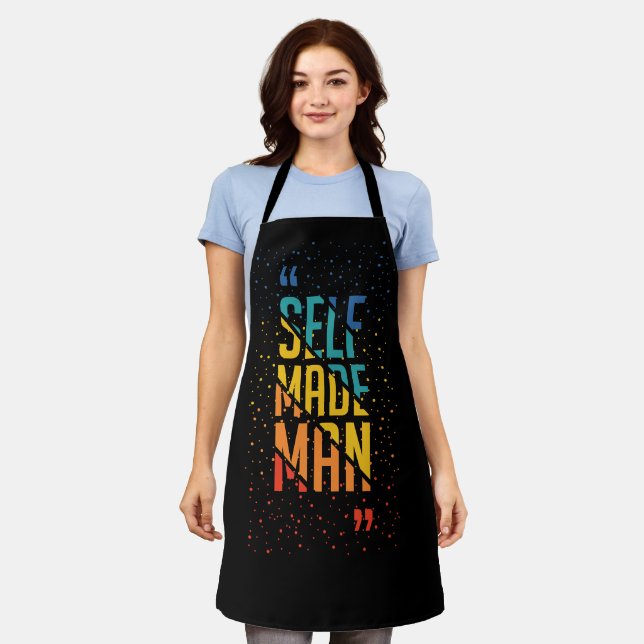 Delantal Self Made Man | Funny LGBTQ | Pride Month (Gastado)