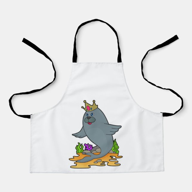 Delantal Sellar como rey con corona (Anverso)