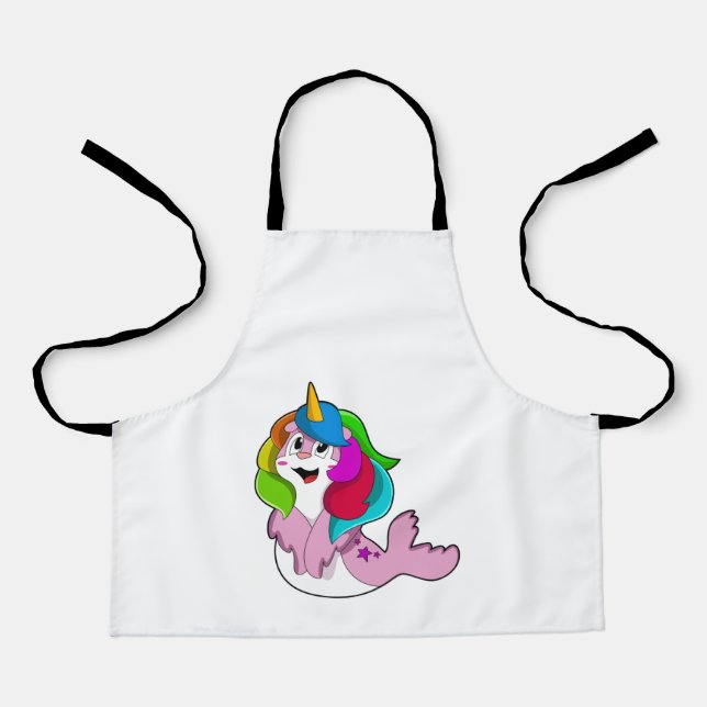 Delantal Sello como unicornio (Anverso)