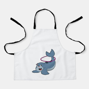 Delantal Sello en el gimnasio con neumáticos de fitness.PNG