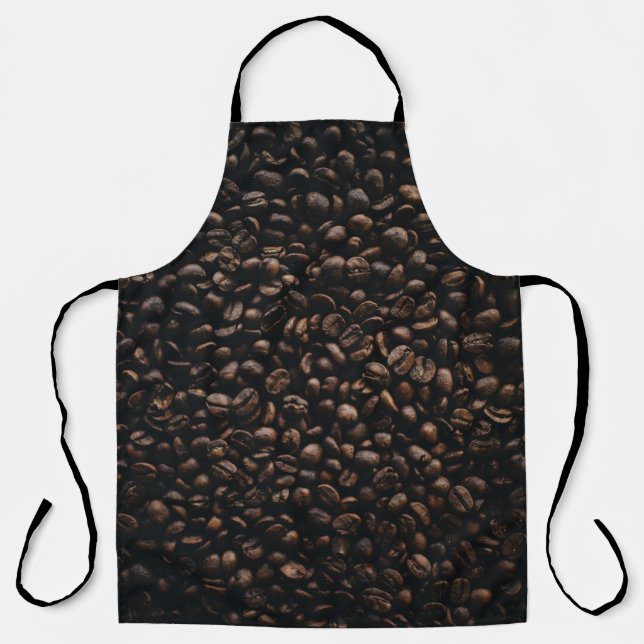 Delantal Semillas de café marrón (Anverso)