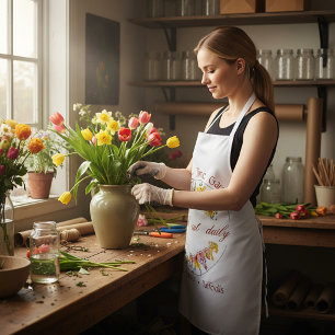 Delantal señal de jardinería de jardín de primavera