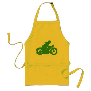 Delantal Señal de motorista verde
