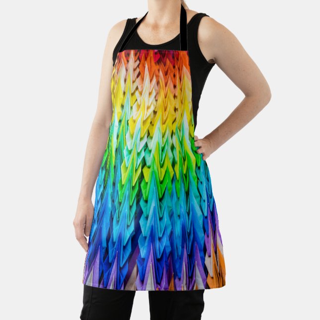 Delantal Senbazuru o mil grúas de origami (in situ)