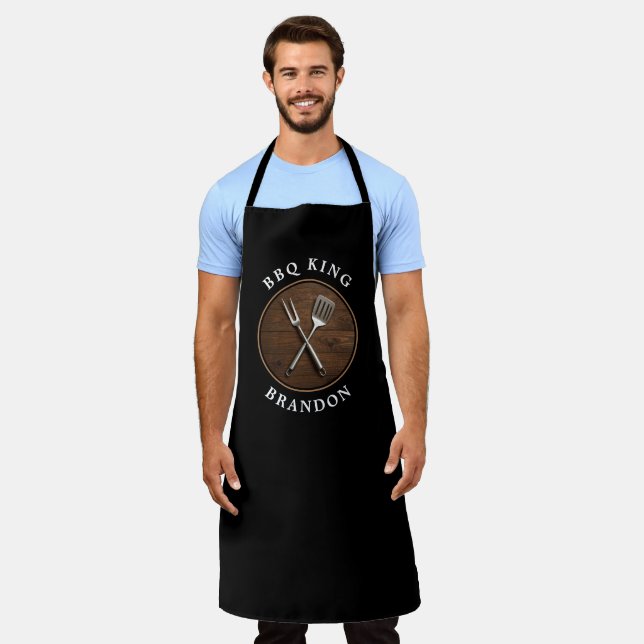 Delantal Sencilla parrilla King Grill para papá (Gastado)