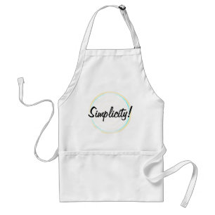 Delantal Sencillez Círculos Concéntricos Apron