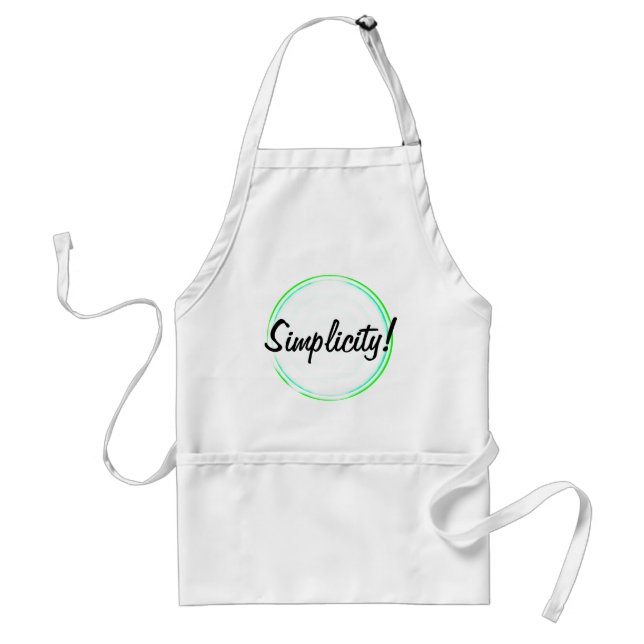 Delantal Sencillez Círculos Concéntricos Apron (Frente)