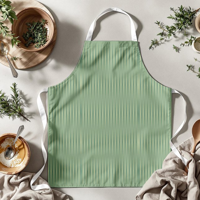 Delantal Sencillo degradado verde de salvia de oliva de épo (Subido por el creador)