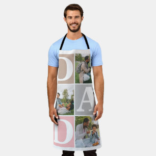 Delantal Sencillo Día de los Padres Modernos Papá 3 familia