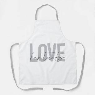 Delantal Sencillo, moderno, urbano, genial diseño Love Kent