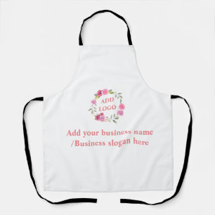 Delantal Sencillo y elegante logo personalizado aquí compañ