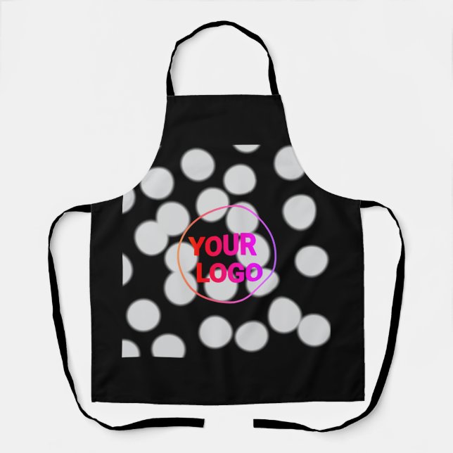 Delantal Sencillo y elegante logo personalizado aquí compañ (Anverso)