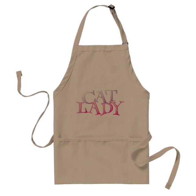 Delantal Señora Apron del gato (Frente)
