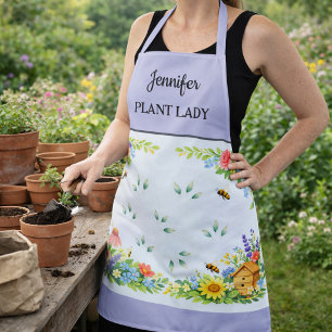 Delantal Señora de las flores lindas flores jardinería mono