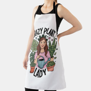 Delantal Señora de las Plantas Loca