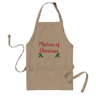 Delantal Señora de los Navidades Holly Apron