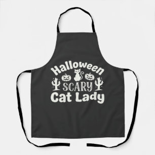 Delantal Señora Gato Espantoso de Halloween_1
