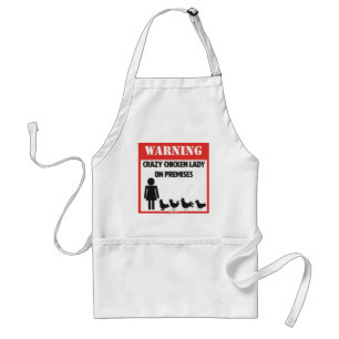Delantal Señora loca Apron del pollo