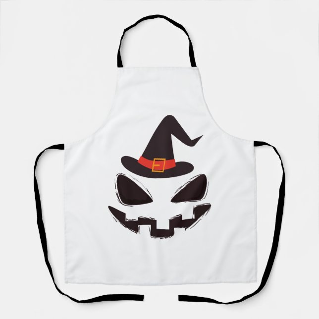 Delantal ser camiseta de halloween de bruja para halloween (Anverso)