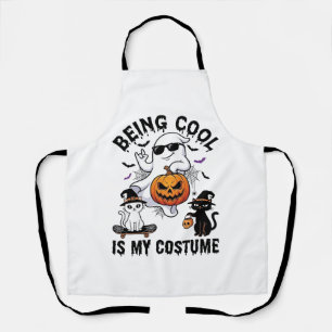Delantal Ser Genial Es Disfraz Fantasma De Halloween Gato C