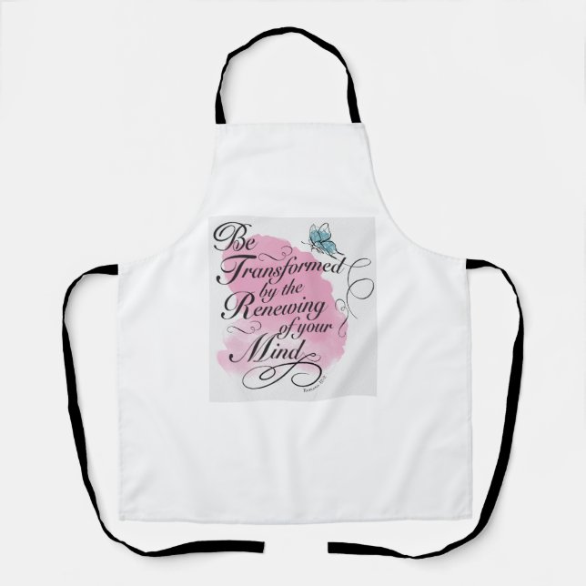 Delantal Ser transformado y renovado - Romanos 12 : 2 (Anverso)