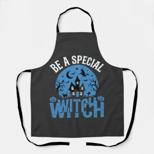 Delantal Ser una bruja especial diseño de Halloween_1