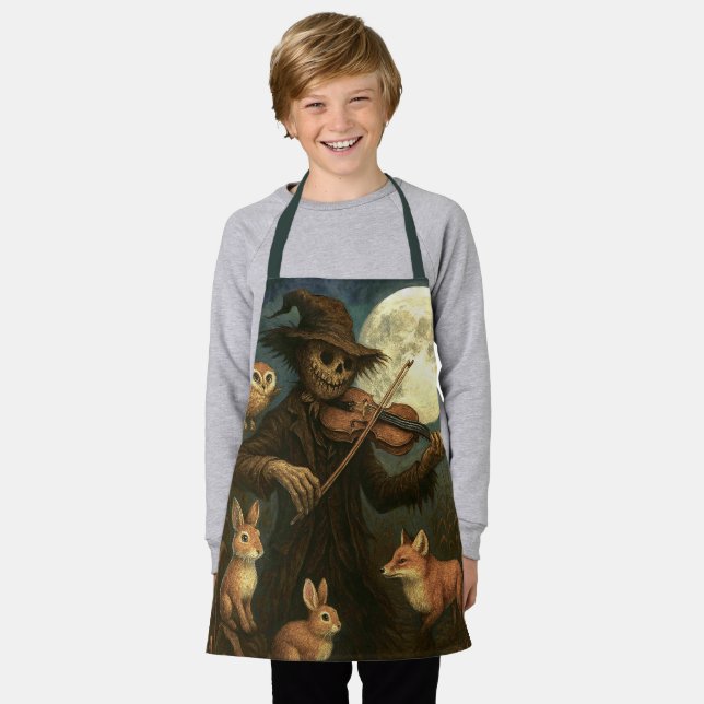 Delantal Serenade del espantapájaros de la luna completa (Gastado)