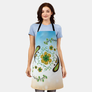Delantal Serene Taiji Florals – Arte Inspirado en la Natura
