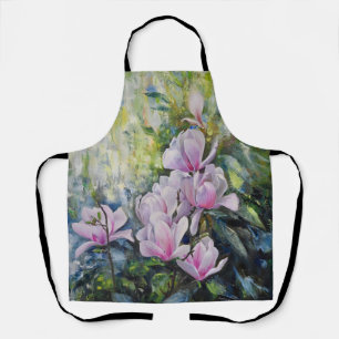 Delantal Serenidad de Magnolia - Arte floral de Lukian