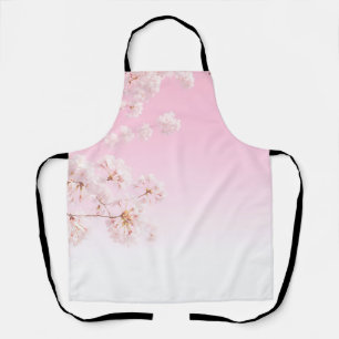 Delantal Serenidad de primavera de flor de cerezo rosa