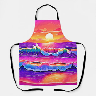 Delantal Serenidad Retro Wave Sunset