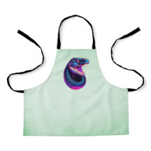 Serpiente Cobra en estilo estético vaporwave