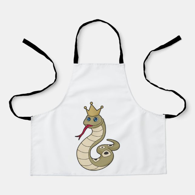 Delantal Serpiente como rey con corona (Anverso)