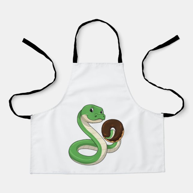 Delantal Serpiente con donut (Anverso)