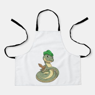 Delantal Serpiente con espada