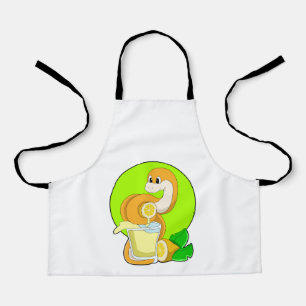 Delantal Serpiente con jugo de limón