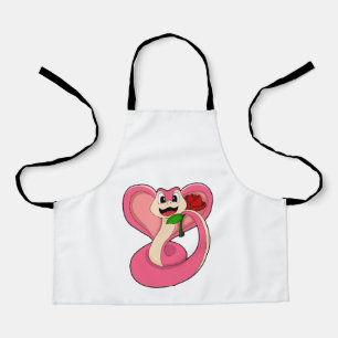 Delantal Serpiente con Rosa