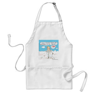 Delantal Servicio al Cliente en el Cielo Tarjetas Tazas Reg