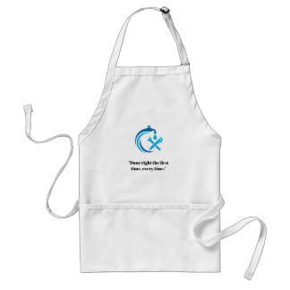 Delantal Servicio de fontanería Logo de gota de agua azul f