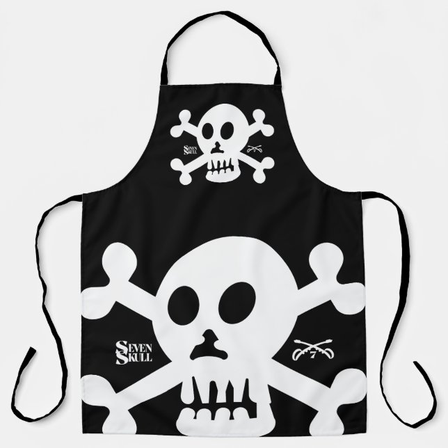 DELANTAL SEVEN SKULL BY MASANSER PIXELAT (Anverso)