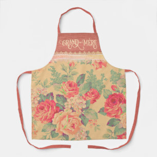Delantal Shabby Chic Abuela Grand-Mère Apron