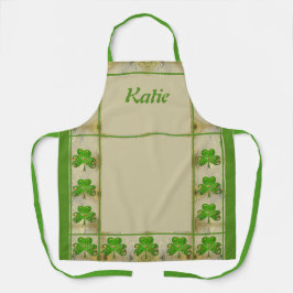 Delantal Shamrock All-Over Print Apron