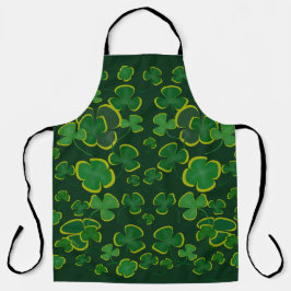 Delantal Shamrock Allover Print Apron