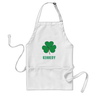 Delantal Shamrock Green Clover Irlanda Celtic Irish Name