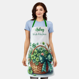 Delantal Shamrock irlandés personalizado