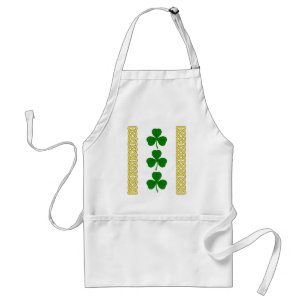 Delantal Shamrock Trio y Bandas de Knotwork
